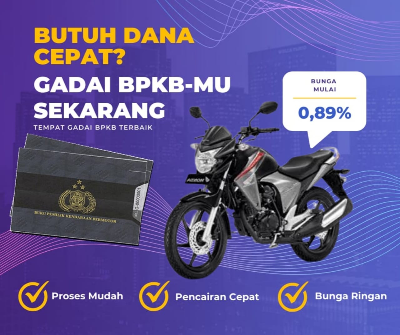 Pinjaman Dana Jaminan Bpkb Motor Honda Megapro Sw Dapat Pinjaman Berapa? Seperti Ini Simulasinya